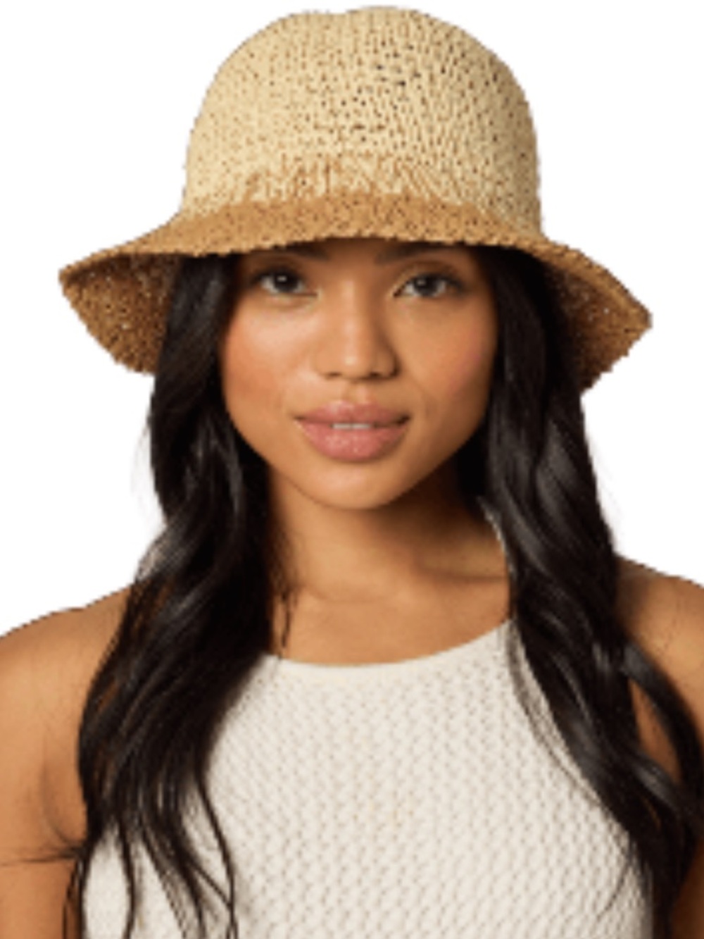 NEW⭐️ Eugenia Kim Straw Bucket Hat Ivory/Camel $165